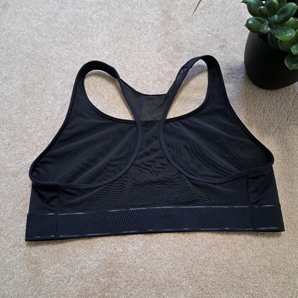 Victoria's Secret Black Sports Bra Women's Size Large Mesh Stretch Active - Picture 4 of 11